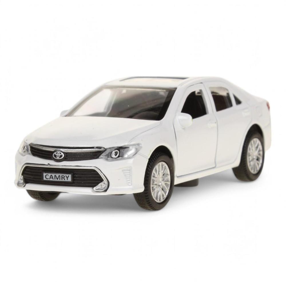 Модель ин. мет. "Toyota Camry" 12см, двери, багажн, белый, коробка CAMRY-WH (Технопарк)