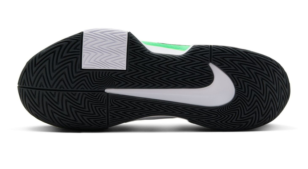 Мужские кроссовки теннисные Nike Zoom GP Challenge Pro - белый, зеленый
