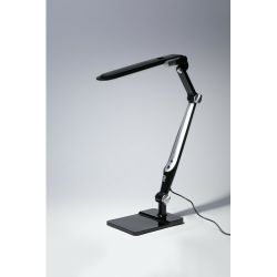 Настольный светильник ЭРА NLED-497-12W-BK светодиодный на струбцине и с основанием черный