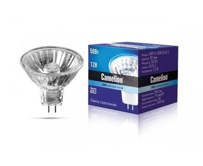 Галогенная лампочка Camelion 50W GU5.3 12V
