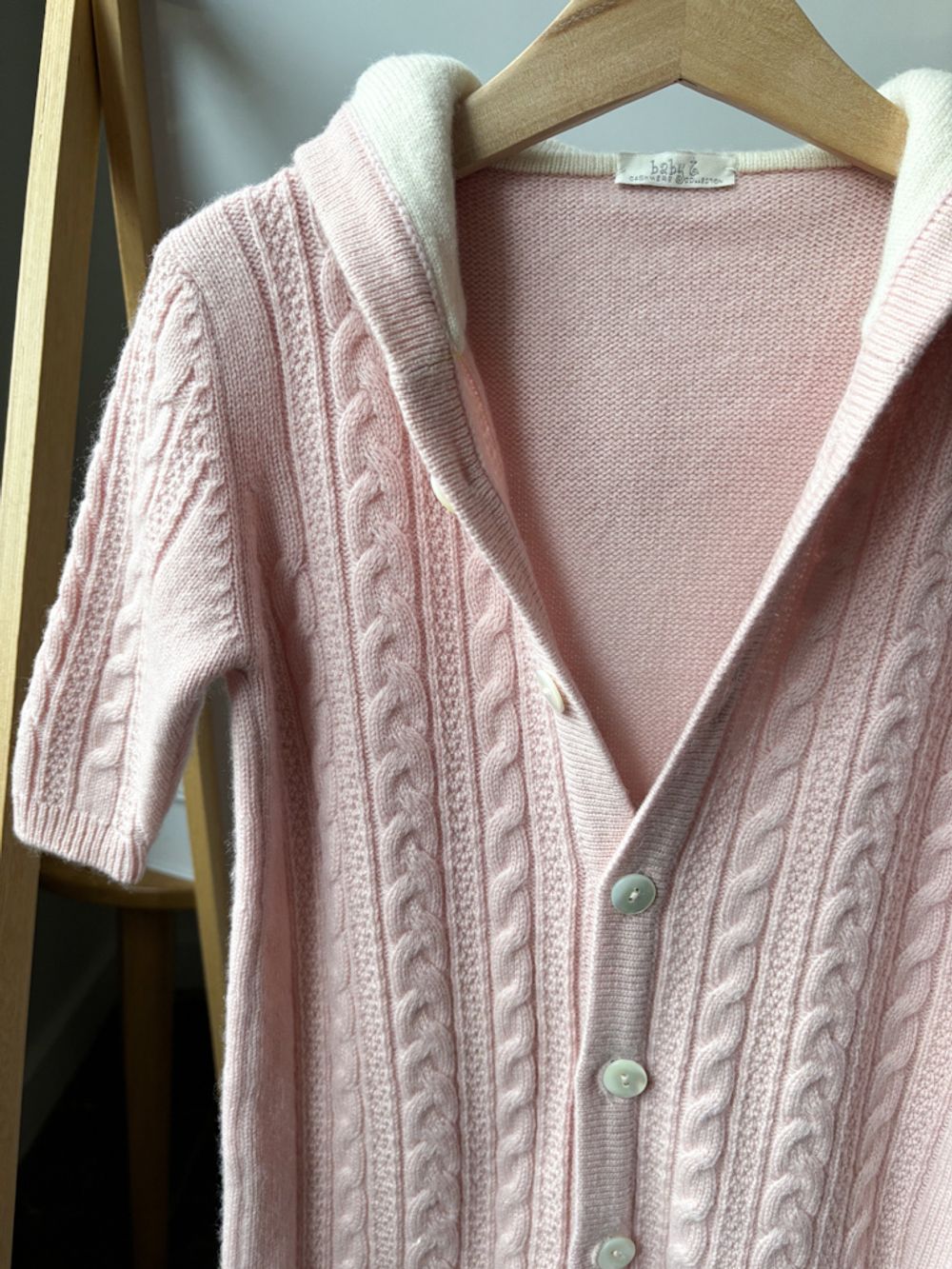 Кашемировый комбинезон-конверт Baby t, 68