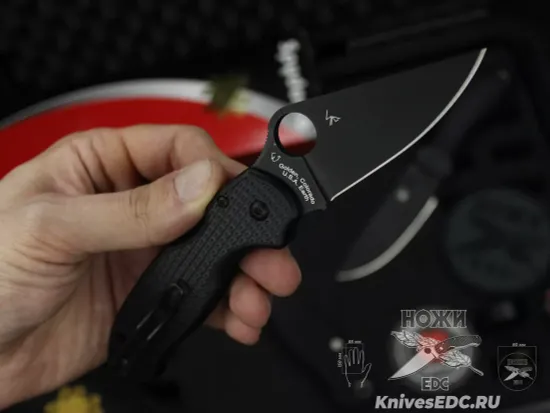 Нож складной Spyderco Lightweight Para 3 223PBBK c клинком из стали CTS-BD1, рукоять FRN