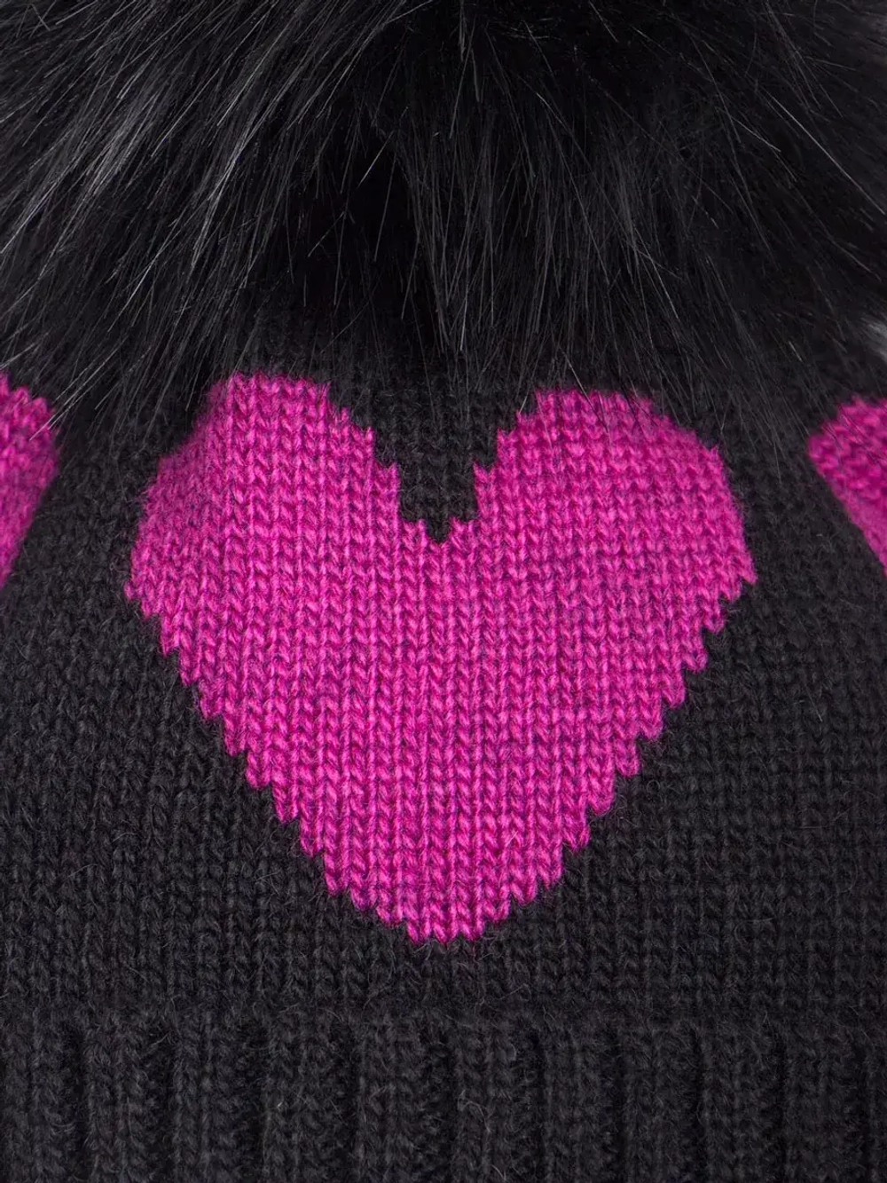 Шапка для девочки зимняя вязаная с помпоном