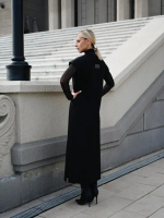 Платье из трикотажа джерси в черном