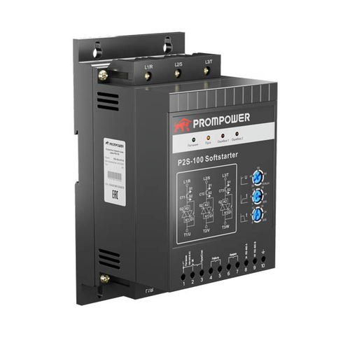 Устройство плавного пуска Prompower P2S-100-4-5T5-B-A, напряжение 400B, мощность 5,5 кВт, 11А