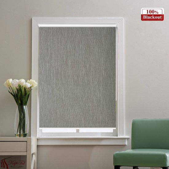 Рулонная штора Parma Блэкаут (тёмно-серый)