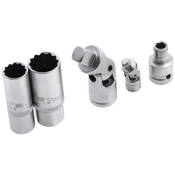 Набор инструментов 1/2", 1/4", CrV, 12 гранные головки, пластиковый кейс, 94 предмета Stels