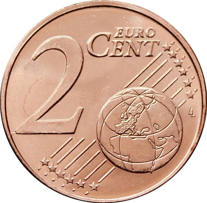 2 евроцента 2017 Греция (2 euro cent)