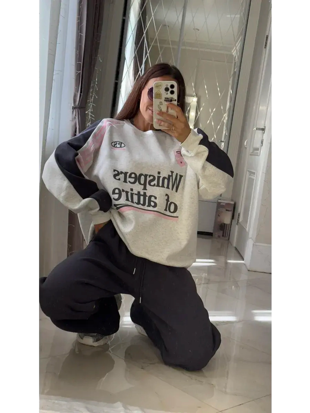 Костюм ATTIRE спортивная двойка свитшот с брюками
