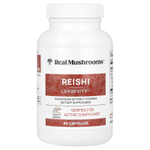 Real Mushrooms, рейши, экстракт грибов в порошке, 90 капсул