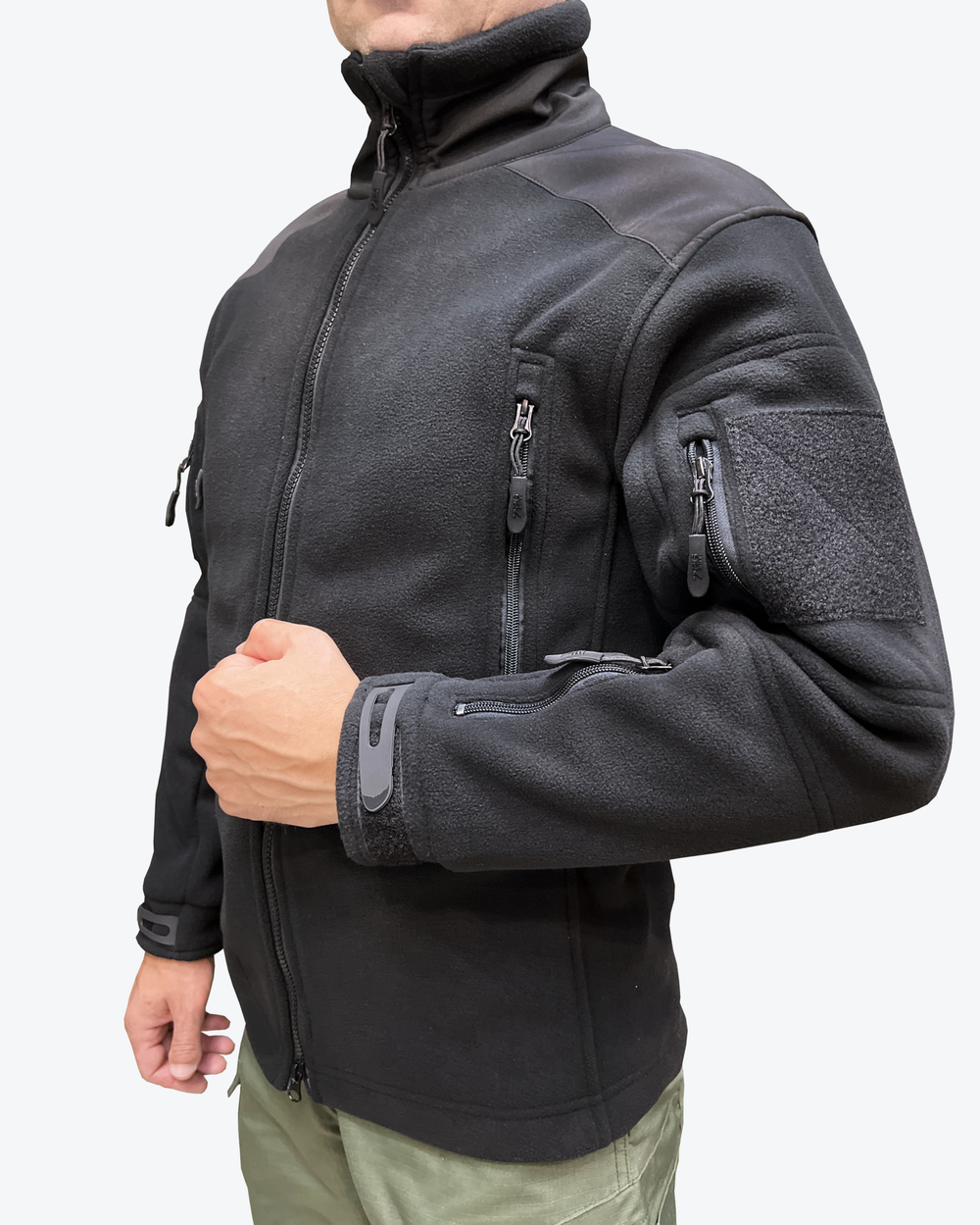 Флисовая кофта, Черная