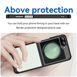 Двухкомпонентный чехол с черными рамками для Samsung Galaxy Flip 6 5G