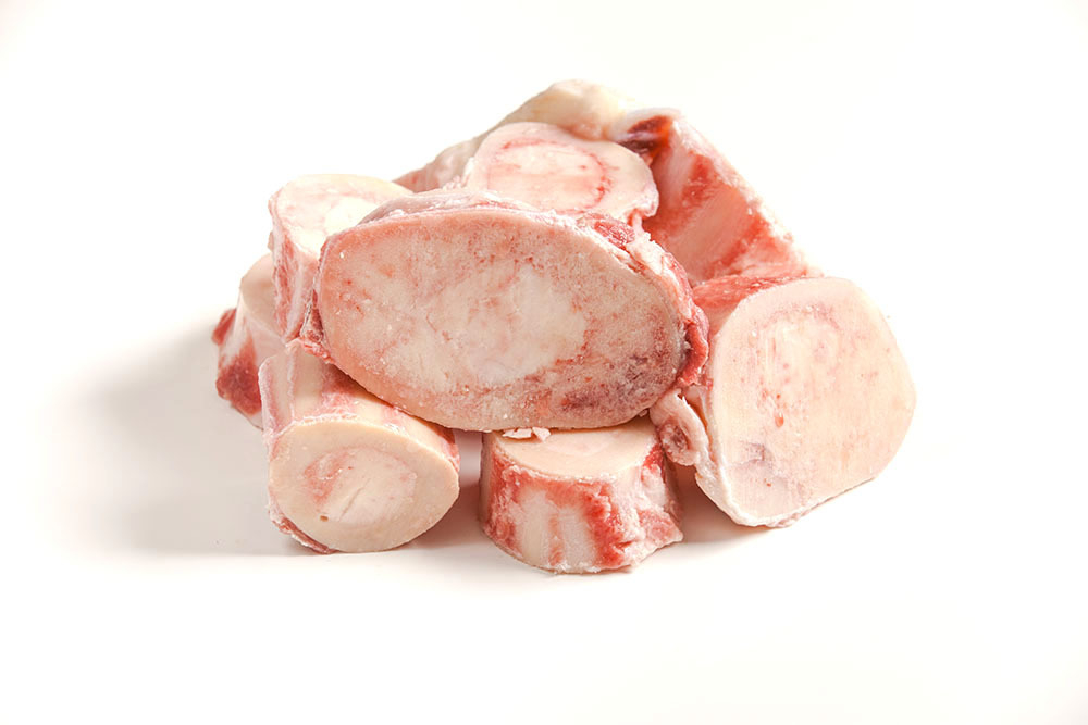 Кость мозговая Демиглас "БОЧКА" (без кулаков, попереч.распил, Cross Cut Raw Marrow Bone), ПНД  -з