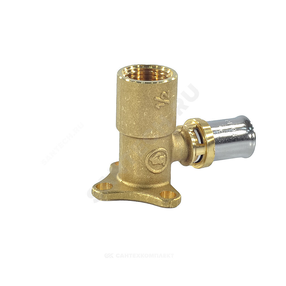 Водорозетка для МП/PE-X труб латунь пресс Дн 16х1/2" ВР RM139 Giacomini RM139Y033