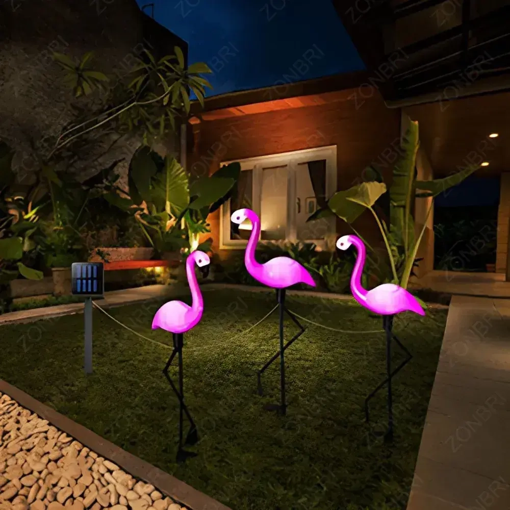 светильник на солнечной батарее уличный/фламинго светильник уличный 3 шт.