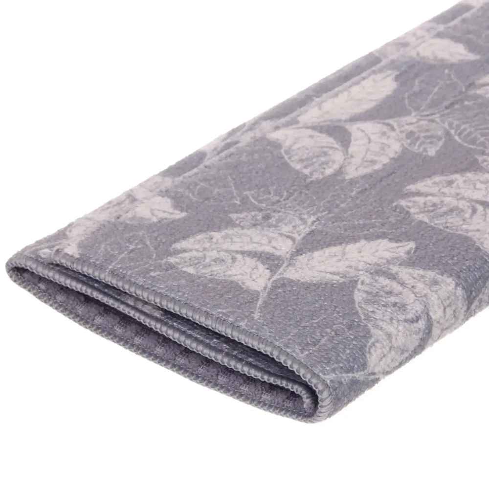 Коврик для сушки посуды 38*50см «Листья» серые