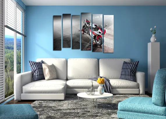 Модульная картина " Yamaha r-1 "