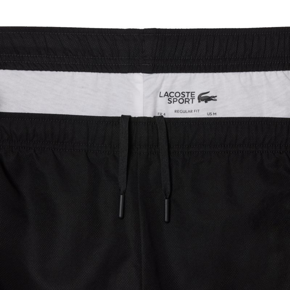 Мужской теннисный костюм Lacoste Colourblock Tennis Sportsuit - black/white