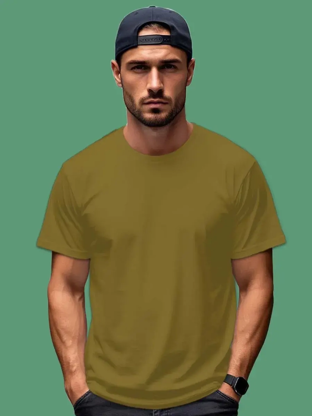 Футболка Взрослая.Премиум однотонная.1 шт