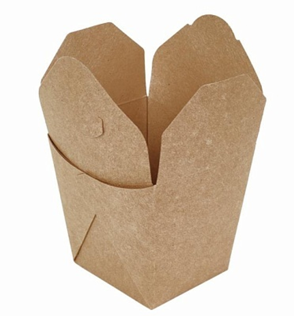 Коробка картонная для лапши 500мл ECO NOODLES цвет Крафт