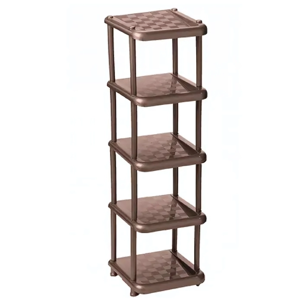 Полка в прихожую МАЛАЯ (5 секций) Коричневый 0,837,307х0,31м