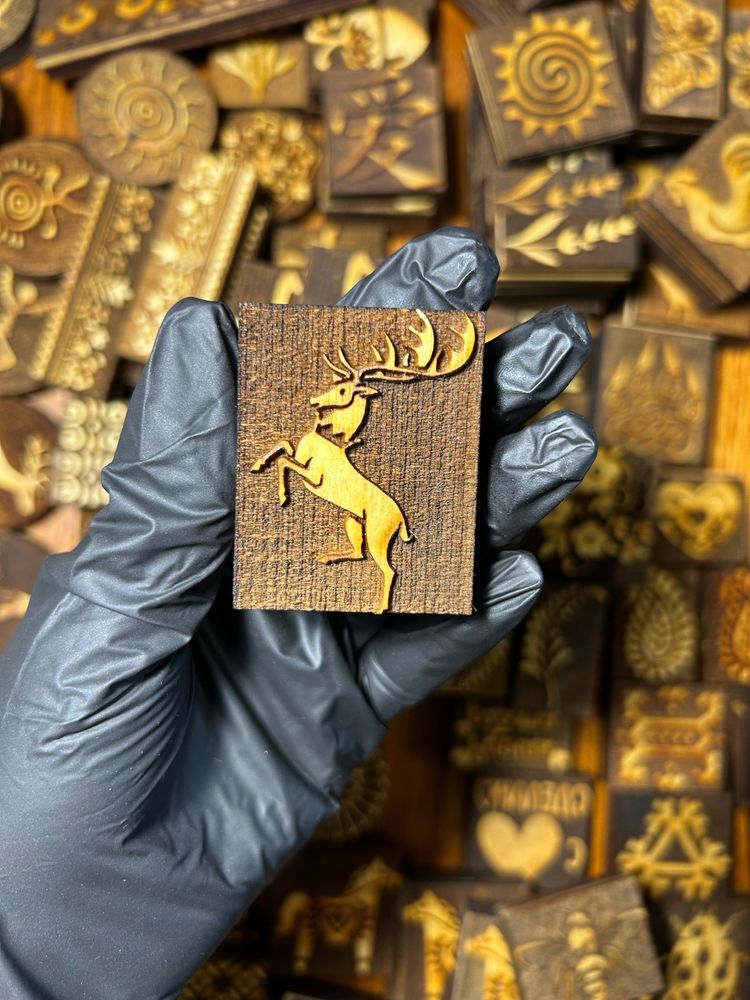 Деревянный штамп 040 (5x4см)