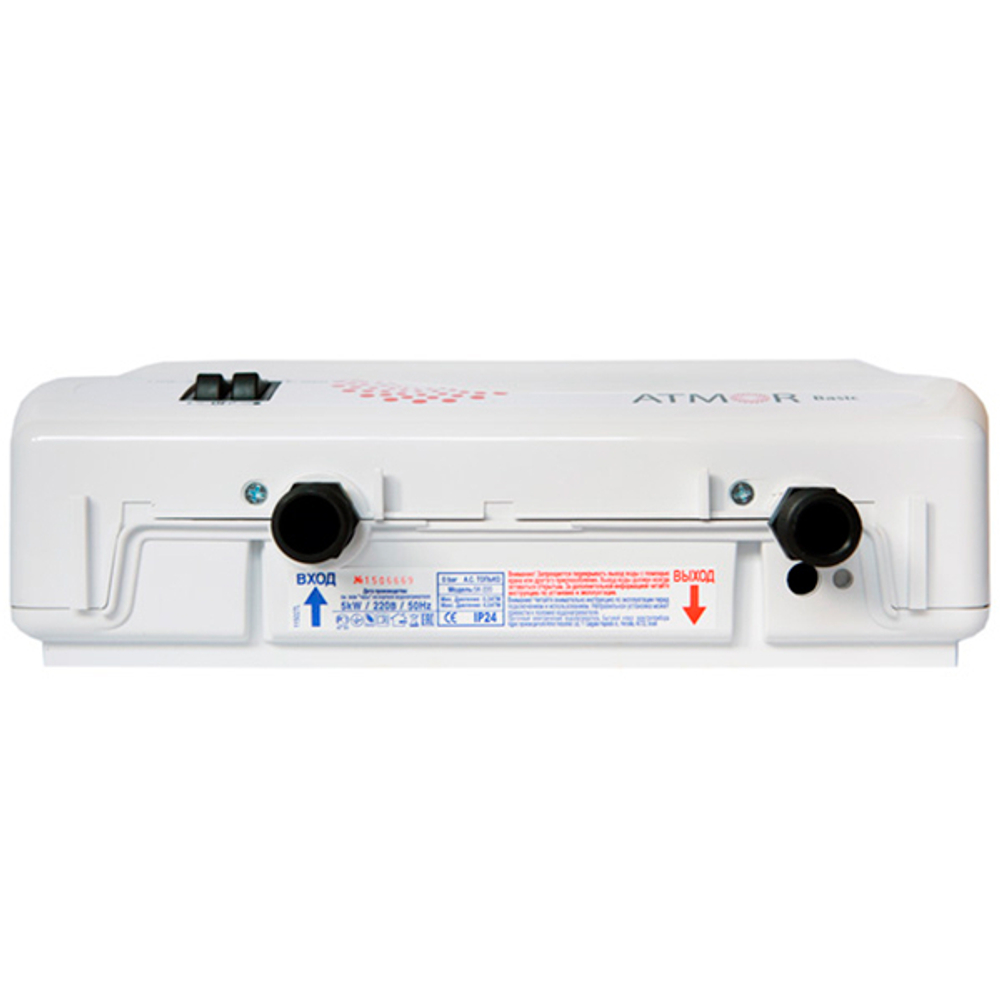 Водонагреватель электрический проточный Atmor Basic 5 KW TAP (кран)