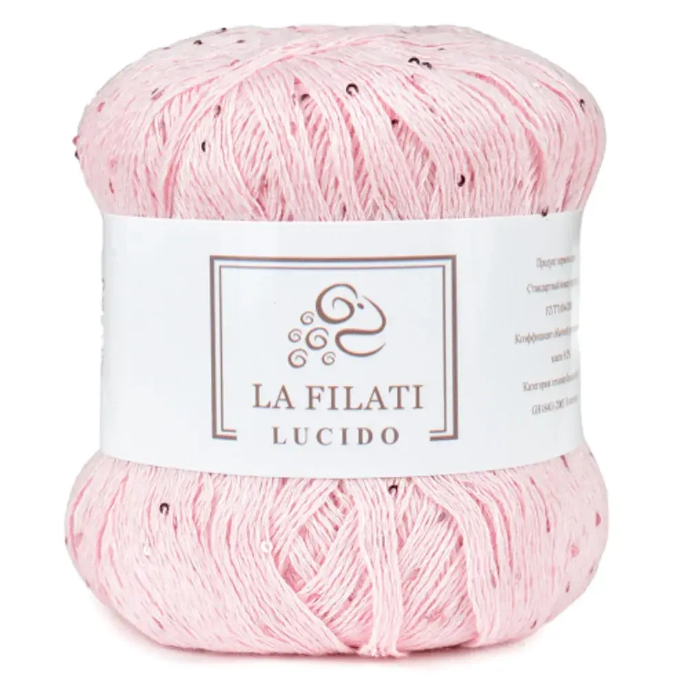 Пряжа Lucido, 100г, 445м, 90%хлопок, 10%микропайетки, (цена за 1 шт)