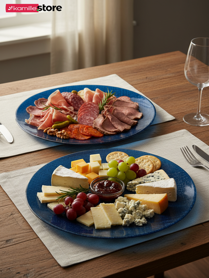 Тарелка сервировочная 33 см. стеклянная