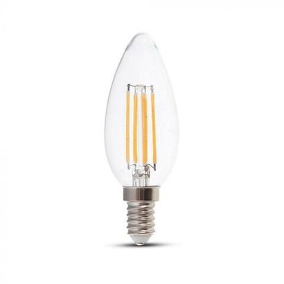Лампа светодиодная, филамент V-TAC, E14, 4 Вт, 2700К, SKU 4301