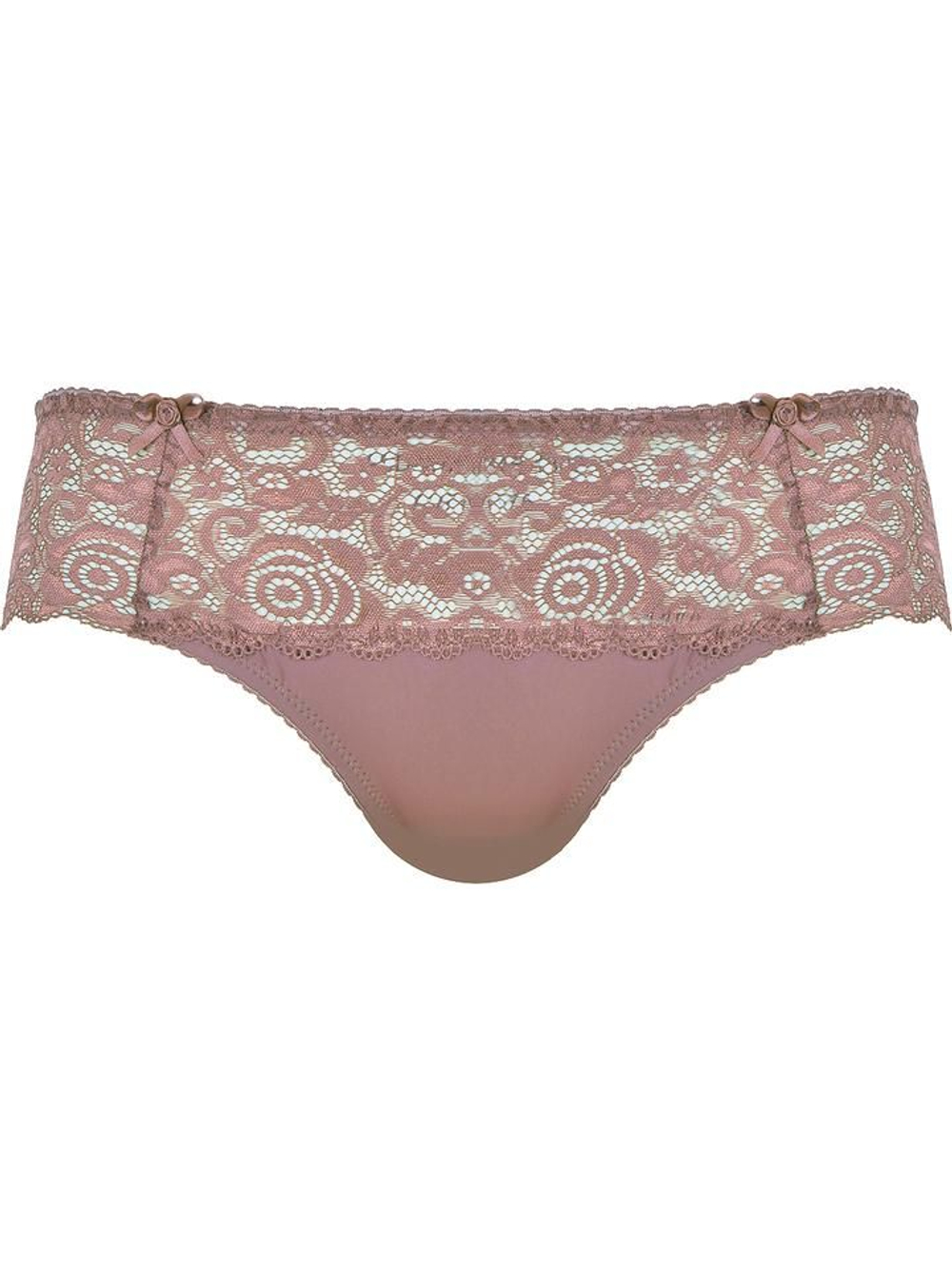 Нежные трусики-слипы с кружевным декором (Размер: 44) (Цвет: белый)