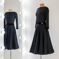 Standart 13-01-03-C | Рейтинговое платье годе для спортивных бальных танцев | Vasileva Dance