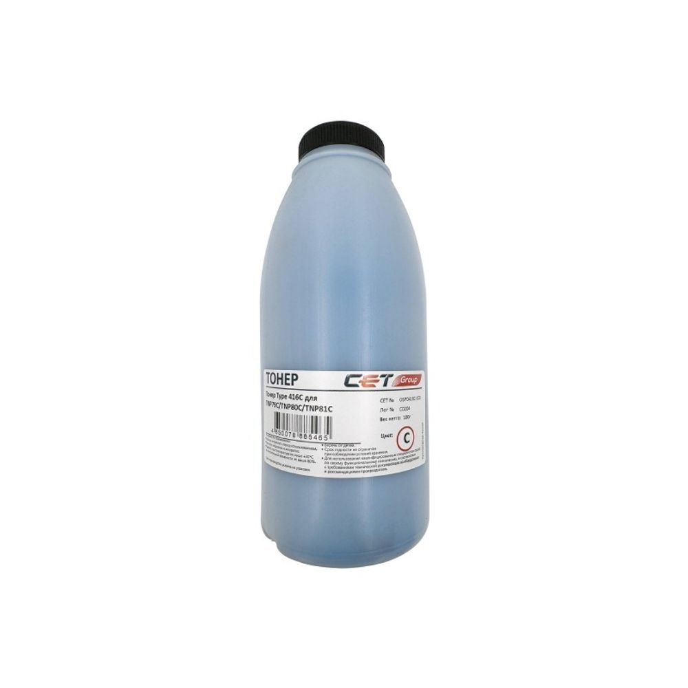 Тонер Type 416C TNP79C, TNP80C, TNP81C для KONICA MINOLTA Bizhub C3320i/C3350i (Japan) Cyan, 100гр, OSP0416C-100