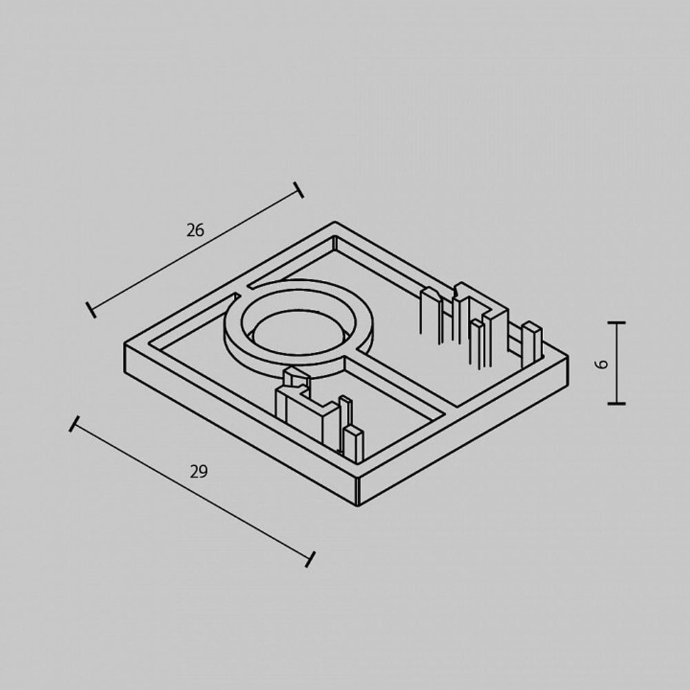 Заглушка для трека Maytoni Accessories for tracks Exility TRAM034EC-41B