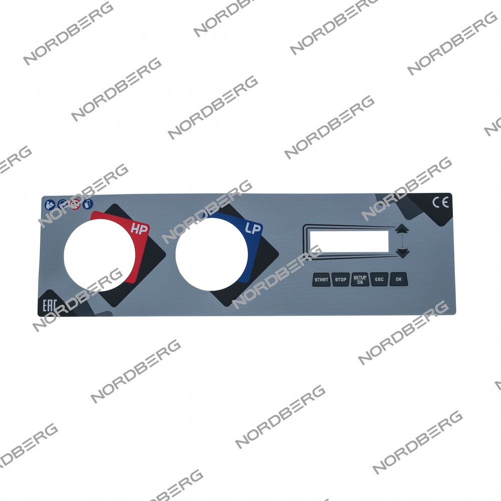 NORDBERG ЗАПЧАСТЬ ПАНЕЛЬ центральная (наклейка) для NF12S