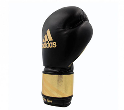 Перчатки боксерские Speed Pro черно-золотые adiSBG350PRO