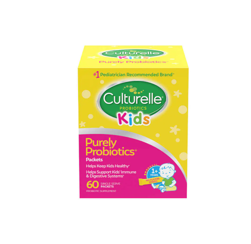 Culturelle Probiotic Kids, пакеты с чистыми пробиотиками, 60 пакетов