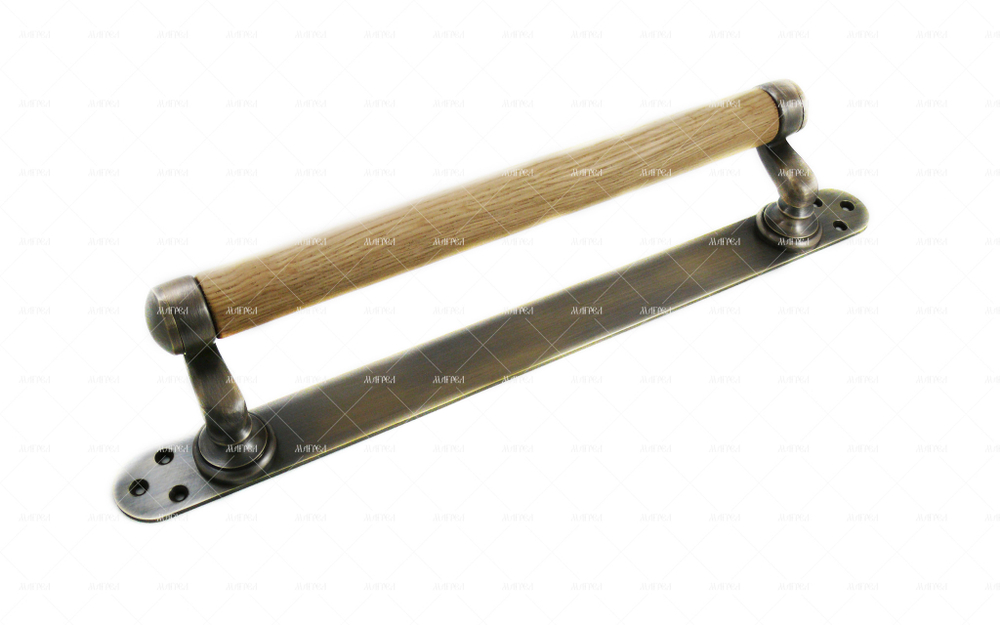 Ручка дверная со смещенным центром скоба под старину