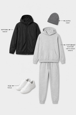 Ветровка мужская "HN-18"  черный