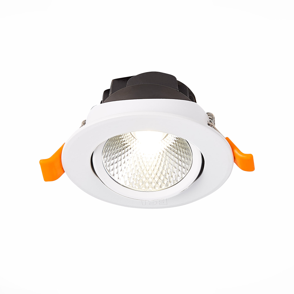 ST211.538.06.24 Св-к встр. Белый LED 1*6W 3000K 480Lm Ra80 24° IP20 D86xH50 220-240V Встраиваемые светильники
