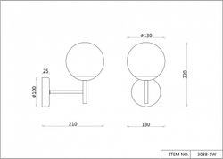 Бра F-promo Sheeny 3088-1W