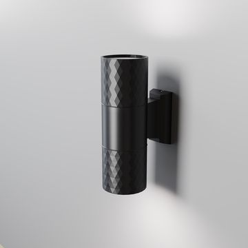 Настенный светильник (бра) 2*GU10 O583WL-02B черный Bowery Outdoor Мaytoni