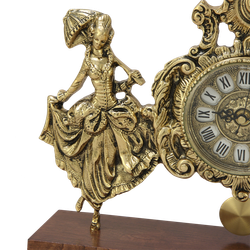 Bello De Bronze Бронзовые часы настольные Пастораль 2