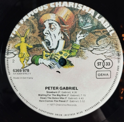 Винтажная виниловая пластинка LP Peter Gabriel (Germany 1977)