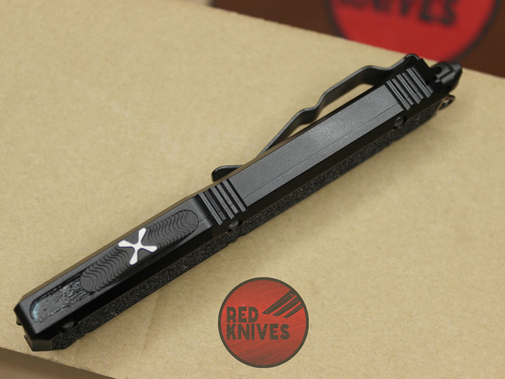 Нож Microtech Makora S/E - темная рукоять, черный клинок