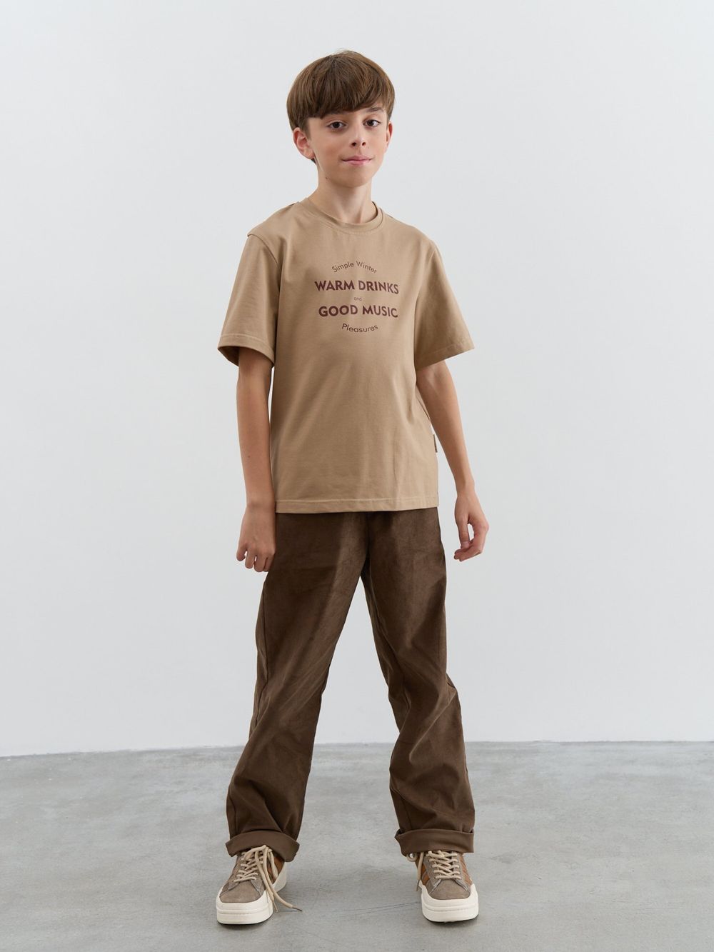 Брюки вельветовые "Трюфель" 7+