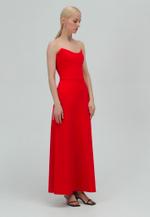 Платье корсетное макси