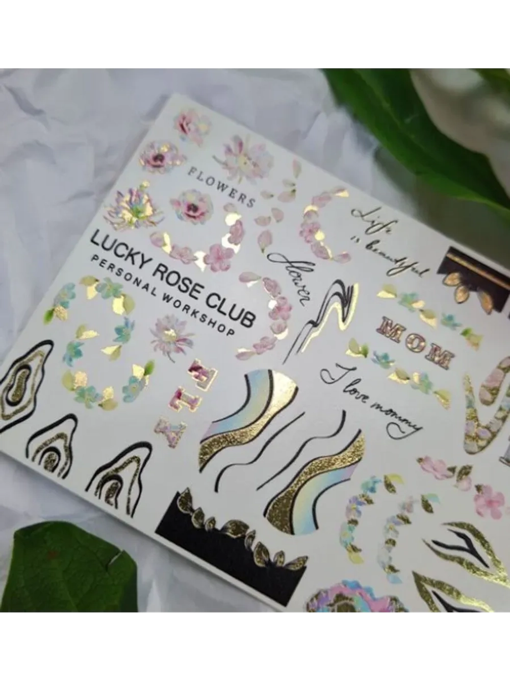 Набор слайдеры 2шт Lucky Rose. Foil 101, 106