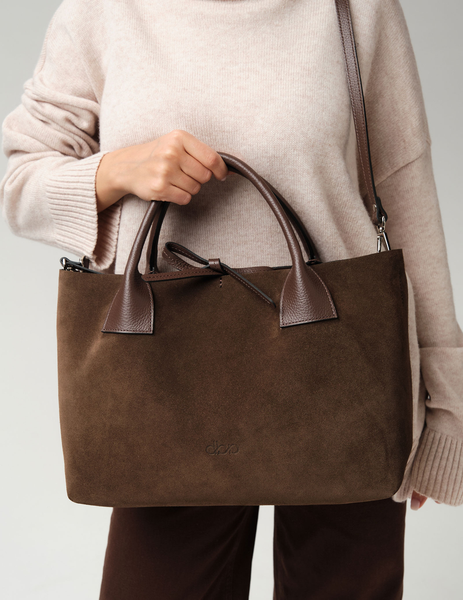 Замшевая сумка Iris DBR 31372 кофе