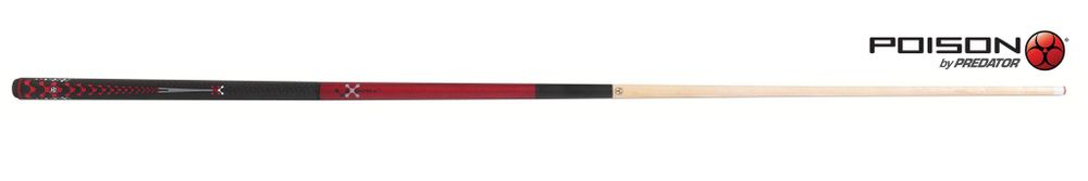 Кий Poison VX⁵ Jump-Break Red GTX™ Grip 3PC Пул 19oz
